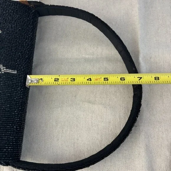 Made in India City Skyline Beaded Bundle - Shoulder Bag and Wristlet - Black - Picture 11 of 16